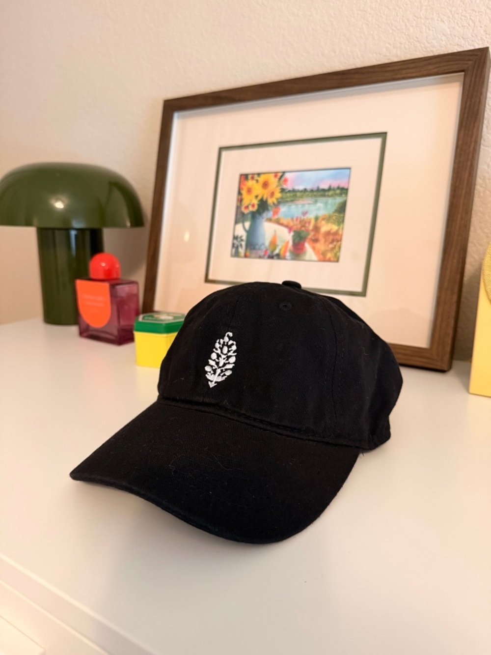 NWOT Free People Movement black dad hat adjustable minimal logo baseball cap fp - Picture 4 of 7